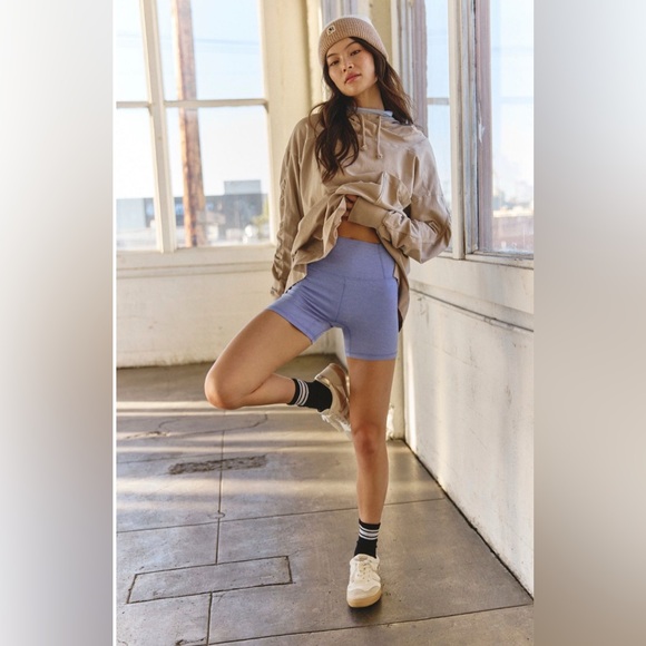 FP MOVEMENT by FREE PEOPLE Never Better Heather Bike Shorts - Picture 4 of 9